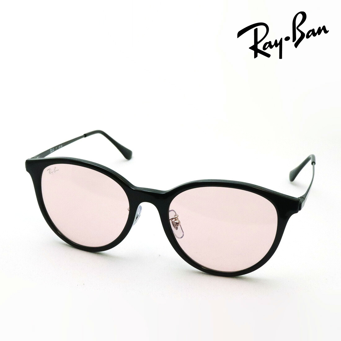 アウトレット レイバン サングラス 正規品 Ray-Ban RB4334D 6015 レディース 丸 レディースモデル RayBan ラウンド ブラック系 外箱なし