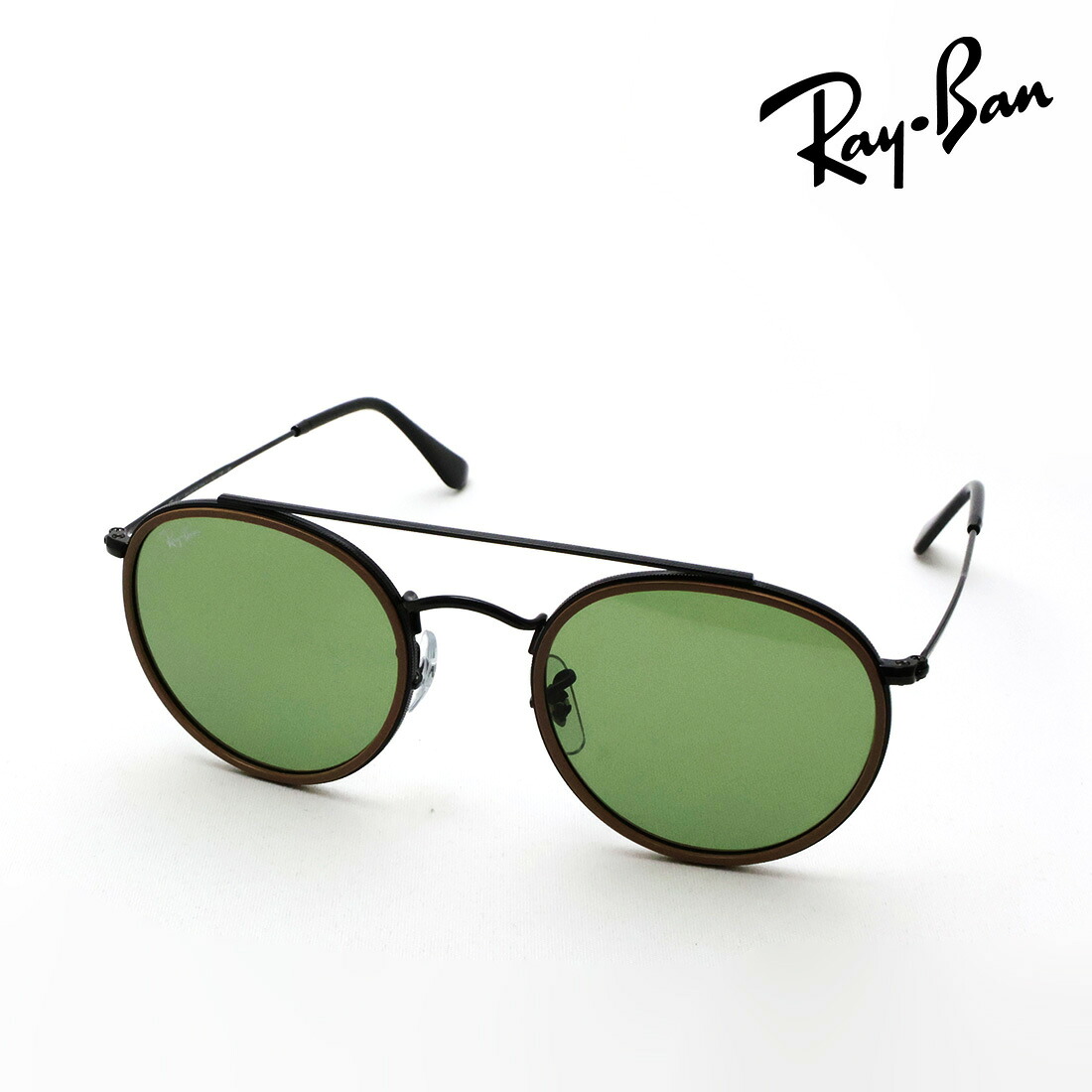 NewModel レイバン サングラス 正規品 ラウンドダブルブリッジ Ray-Ban RB3647N 92794E 51 レディース メンズ 丸 ダブルブリッジ RayBan 純正度付きレンズ可 度付きサングラス可 Made In Italy ラウンド ブラック系