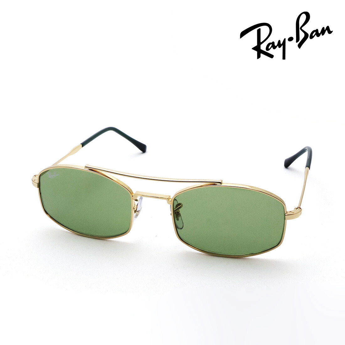 NewModel レイバン サングラス 正規品 Ray-Ban RB3719 0014E 54 レディース メンズ RayBan 純正度付きレンズ可 度付きサングラス可 オーバル ゴールド系｜グラスマニア -Tokyo Aoyama-