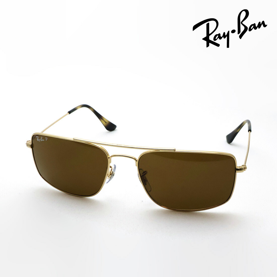 NewModel レイバン 偏光サングラス 正規品 Explorer 3 エクスプローラー3 Ray-Ban RB3779 00157 56 59 レディース メンズ RayBan 純正度付きレンズ可 度付きサングラス可 スクエア ゴールド系|グラスマニア -Tokyo Aoyama-