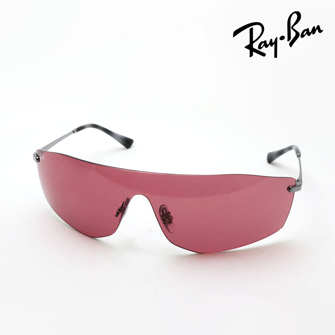 NewModel レイバン サングラス 正規品 Alix アリックス Ray-Ban RB3781 00475 41 レディース メンズ RayBan リムレス フルレンズ スクエア シルバー系