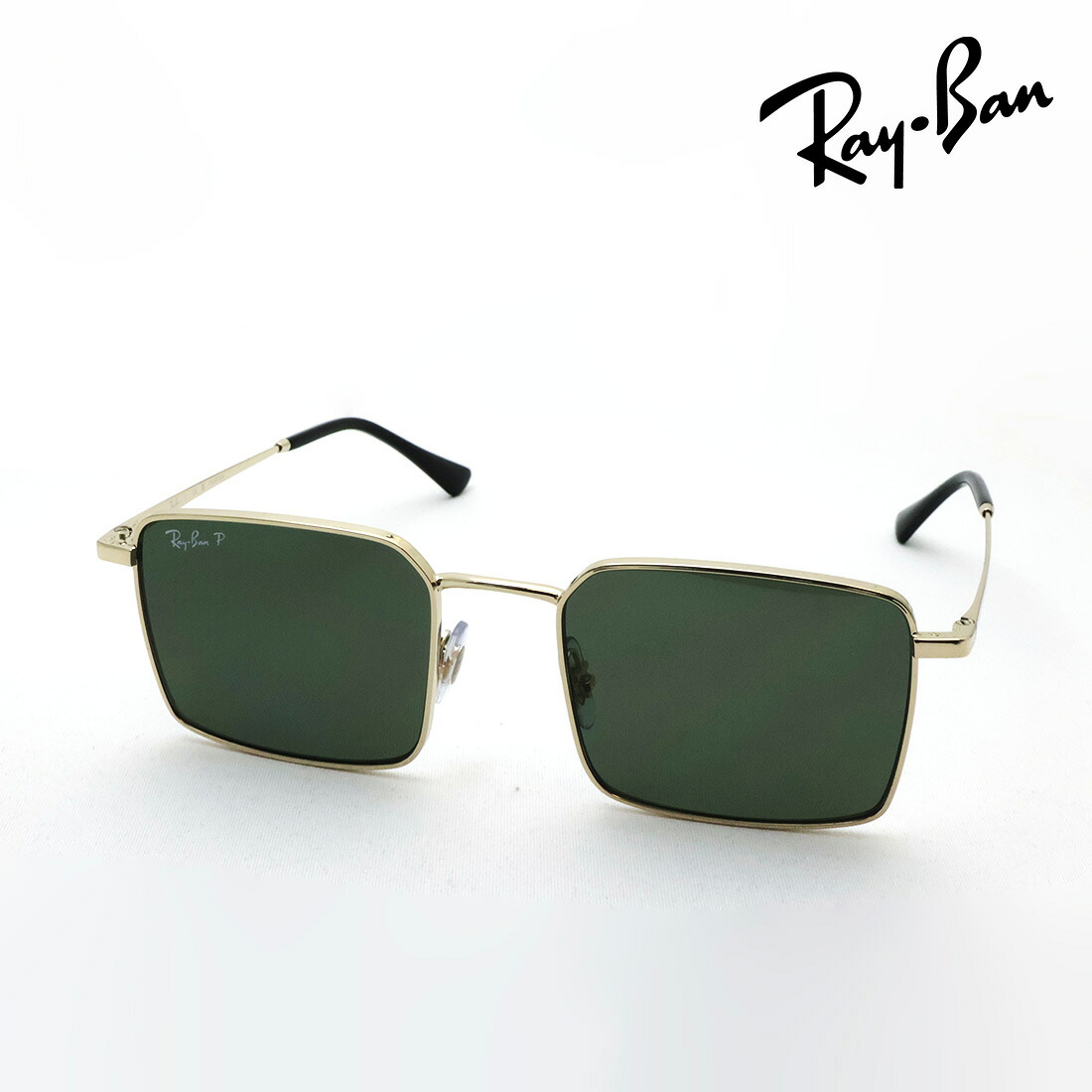 NewModel レイバン 偏光サングラス 正規品 IDAN アイダン Ray-Ban RB3782 92139A 50 53 レディース メンズ RayBan 純正度付きレンズ可 度付きサングラス可 バイオベース スクエア ゴールド系｜グラスマニア -Tokyo Aoyama-