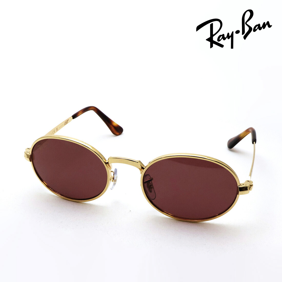 NewModel レイバン 偏光サングラス 正規品 A$AP ROCKY エイサップ・ロッキー Ray-Ban RB3931 001AF 54 レディース メンズ RayBan 純正度付きレンズ可 度付きサングラス可 Made In Italy オーバル ゴールド系｜グラスマニア -Tokyo Aoyama-