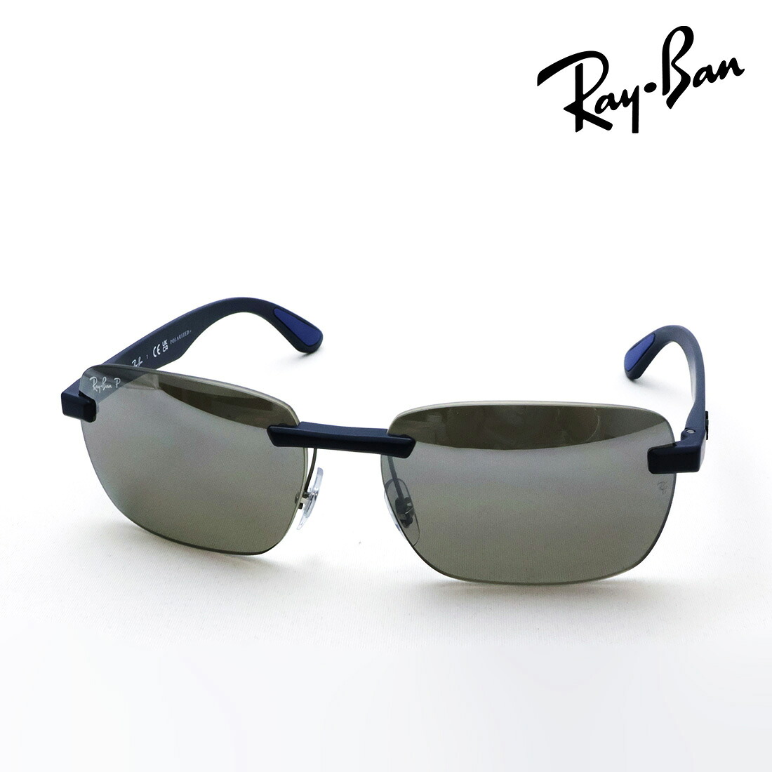NewModel レイバン 偏光黒眼鏡 置き目品 Ray-Ban RB4470CH 63315J 59 62 レディース メンズ RayBan クロマンス CHROMANCE 真四角 青み系