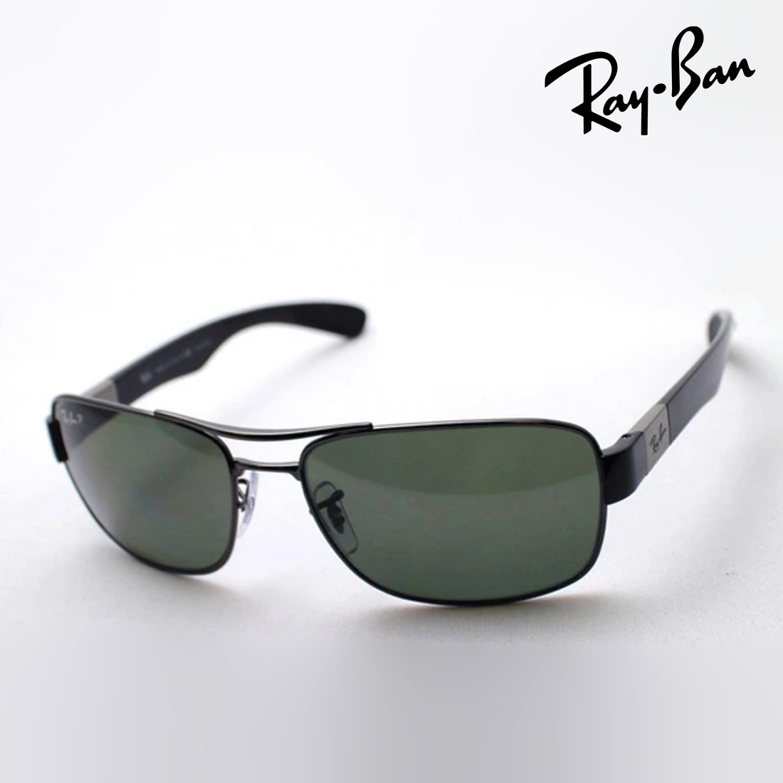 アウトレット レイバン 偏光サングラス 正規品 Ray-Ban RB3522 0049A レディース メンズ 大きい RayBan スクエア ブラック系 外箱なし