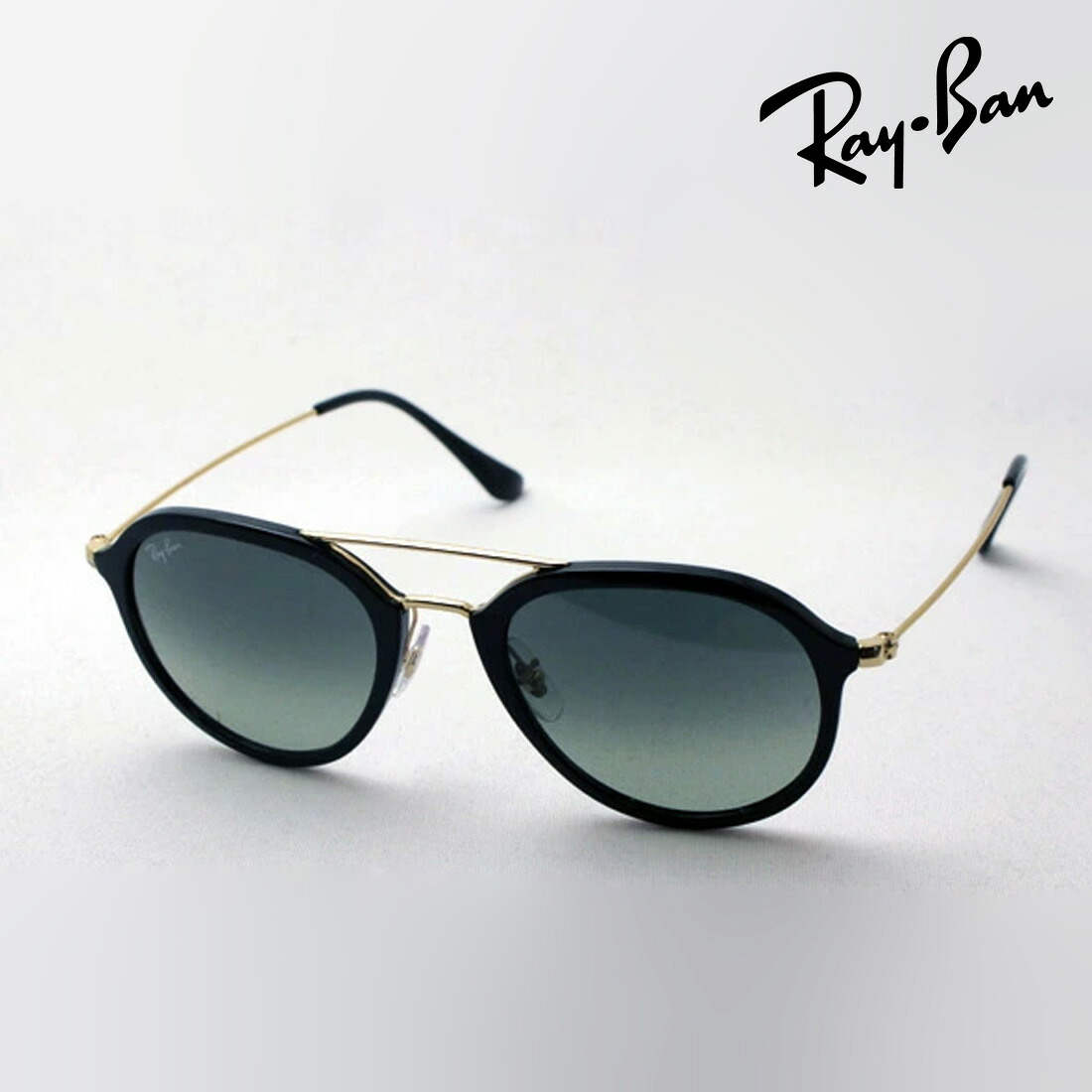 レイバン サングラス 正規品 Ray-Ban RB4253 60171 レディース メンズ ダブルブリッジ RayBan 純正度付きレンズ可 度付きサングラス可 スクエア ブラック系