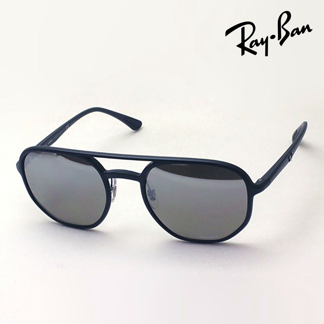 プレミア生産終了モデル レイバン 偏光サングラス 正規品 クロマンス Ray-Ban RB4321CH 601S5J レディース メンズ ミラー RayBan Made In Italy スクエア ブラック系