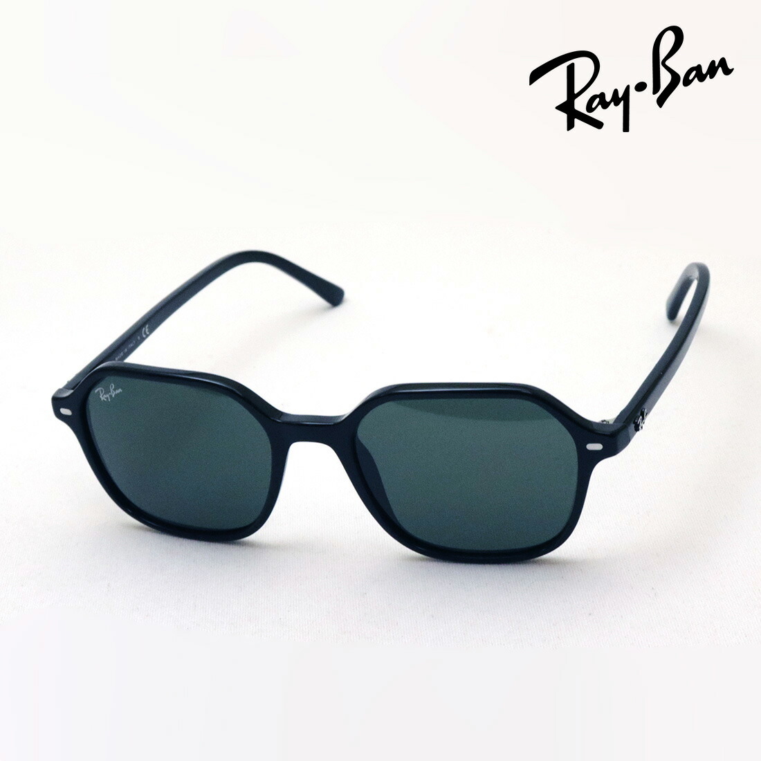 レイバン サングラス 正規品 ジョン Ray-Ban RB2194 90131 JOHN レディース メンズ RayBan 純正度付きレンズ可 度付きサングラス可 Made In Italy スクエア ブラック系|グラスマニア -Tokyo Aoyama-