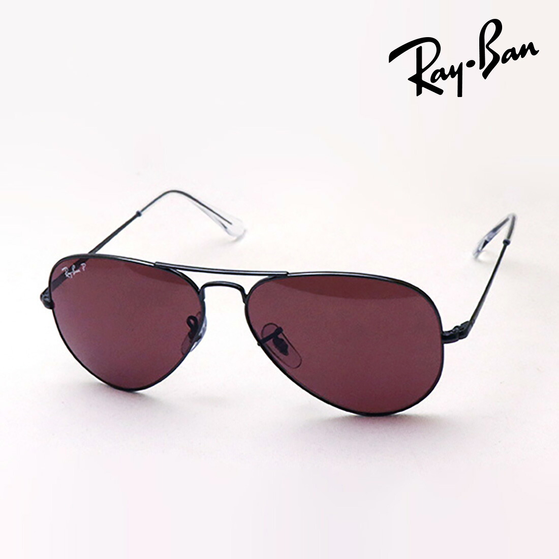 レイバン 偏光サングラス 正規品 アビエーター Ray-Ban RB3689 004AF RayBan 純正度付き偏光レンズ可 Made In Italy ティアドロップ シルバー系