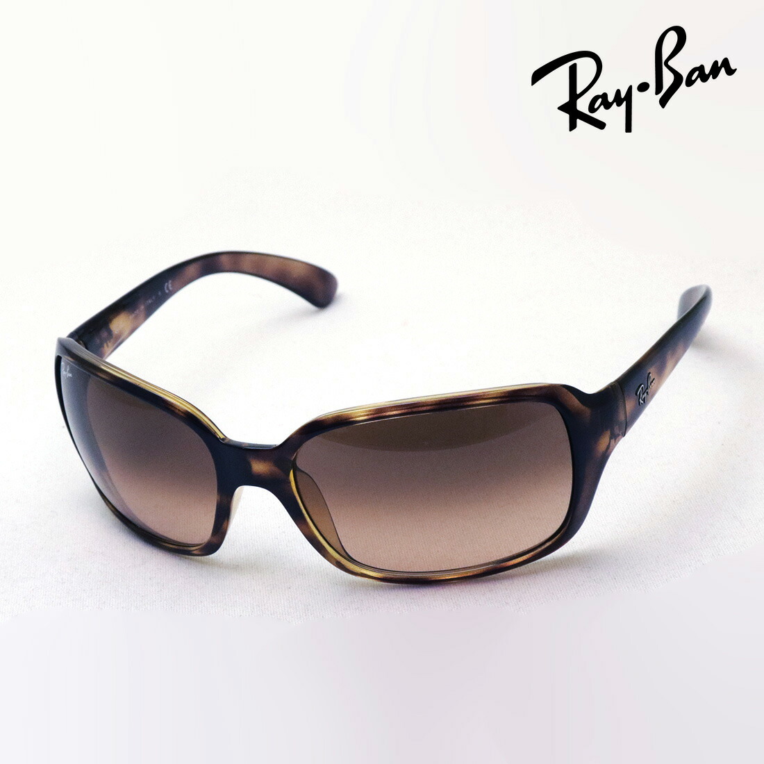 レイバン サングラス 正規品 Ray-Ban RB4068 642A5 レディース レディースモデル RayBan Made In Italy スクエア トータス系