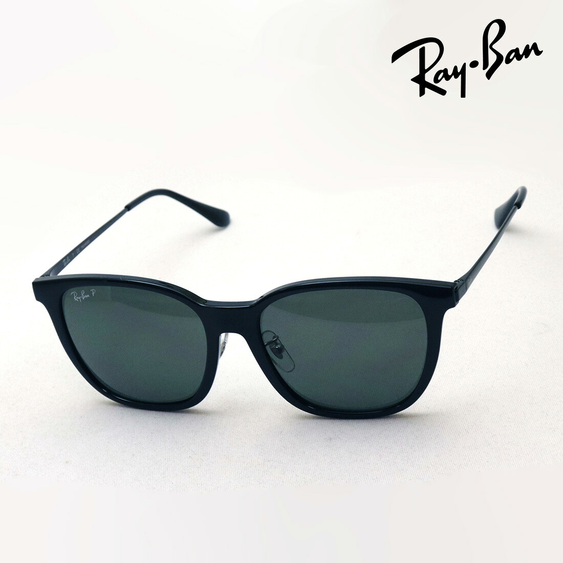 レイバン 偏光サングラス 正規品 Ray-Ban RB4333D 6019A レディース レディースモデル RayBan 純正度付きレンズ可 度付きサングラス可 スクエア ブラック系｜グラスマニア -Tokyo Aoyama-