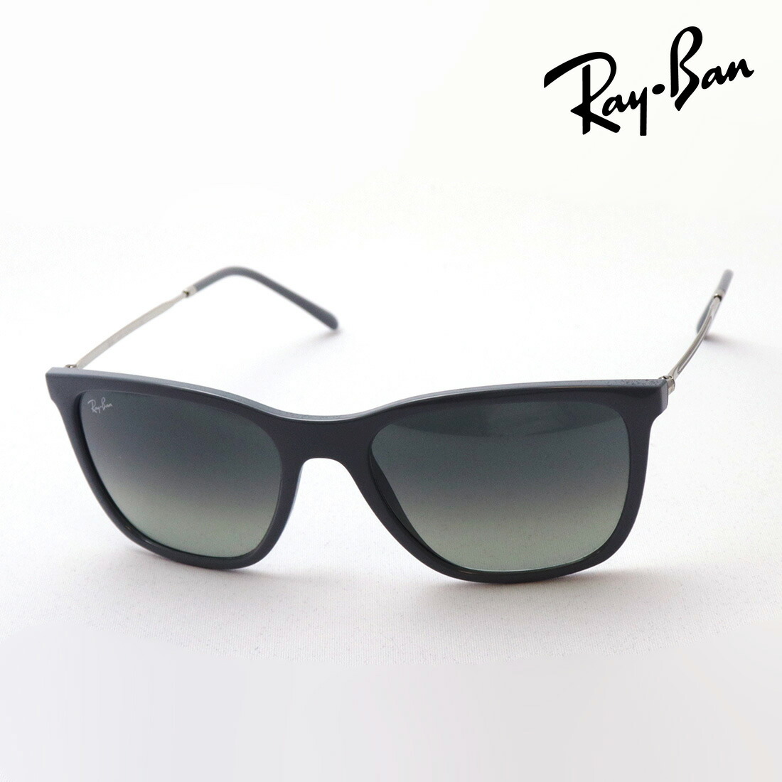 プレミア生産終了モデル レイバン サングラス 正規品 Ray-Ban RB4344 653671 レディース メンズ RayBan Made In italy スクエア グレー系