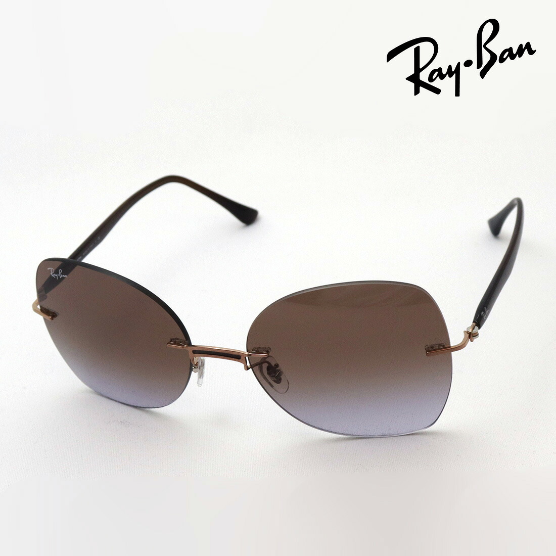 レイバン サングラス 正規品 Ray-Ban RB8066 11568 レディース レディースモデル RayBan Made In Italy バタフライ ブラウン系