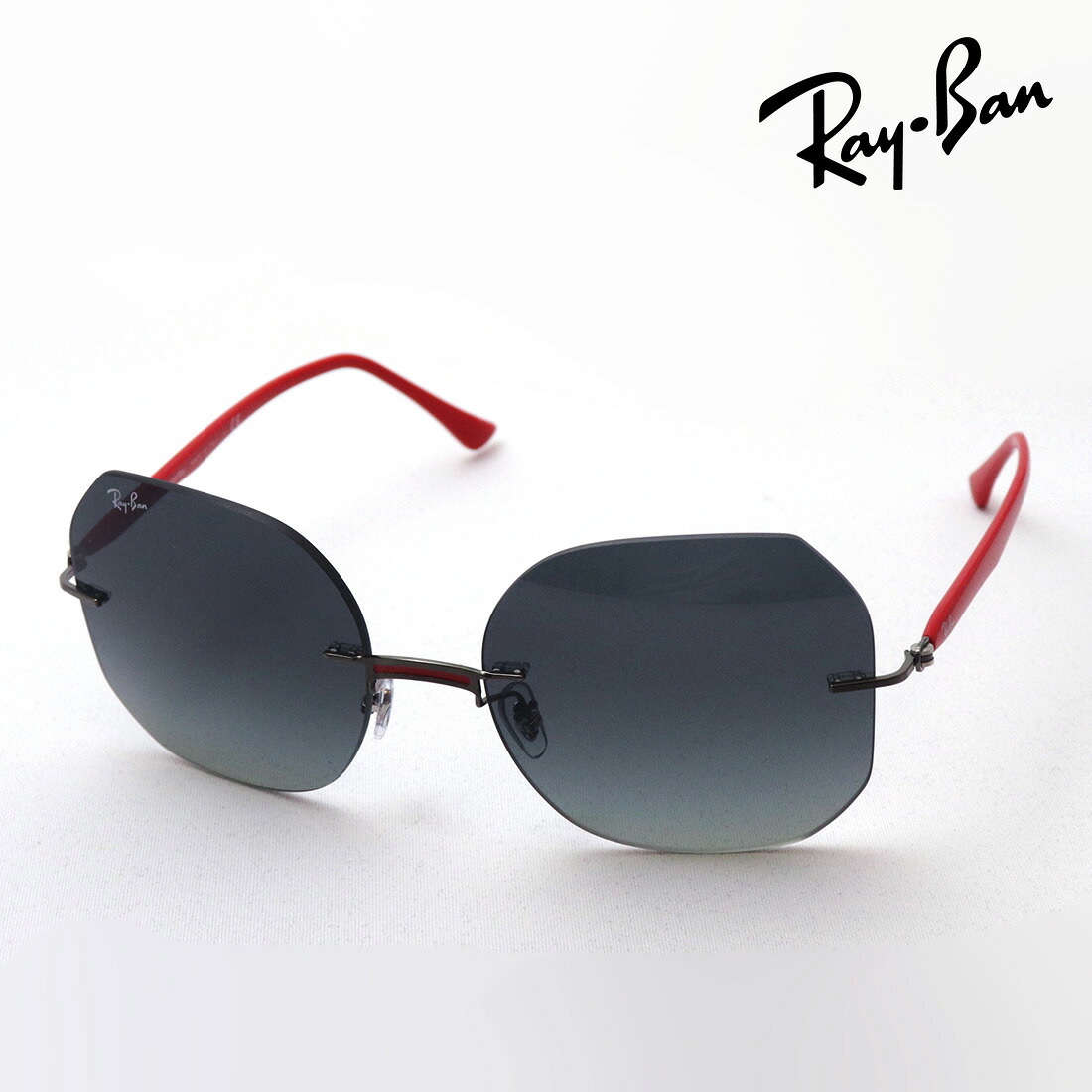 レイバン 黒眼鏡 定め事品 Ray-Ban RB8067 00411 ともし火花の冠 レディース レディース模範例 RayBan Made In Italy 夢見鳥 赤いこと系
