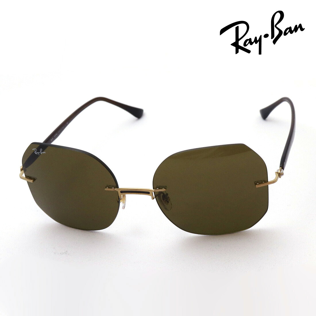 レイバン サングラス 正規品 Ray-Ban RB8067 15773 ライトレイ レディース レディースモデル RayBan Made In Italy バタフライ ゴールド系 ブラウン系｜グラスマニア -Tokyo Aoyama-