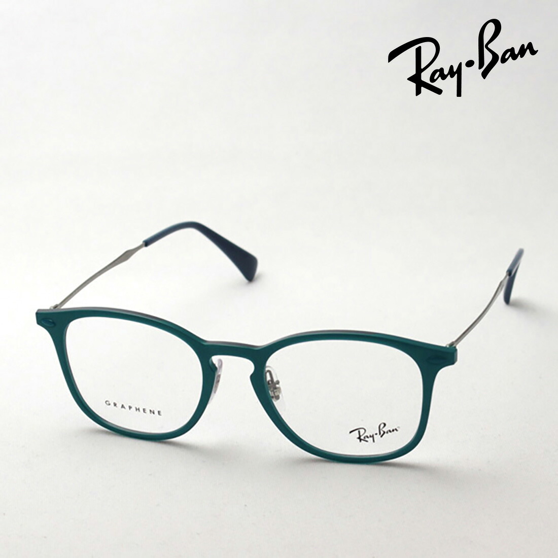 プレミア生産終了モデル レイバン メガネ フレーム 正規品 Ray-Ban RX8954 8030 伊達メガネ 度付き ブルーライト カット 眼鏡 メタル RayBan Made In Italy スクエア|グラスマニア -Tokyo Aoyama-