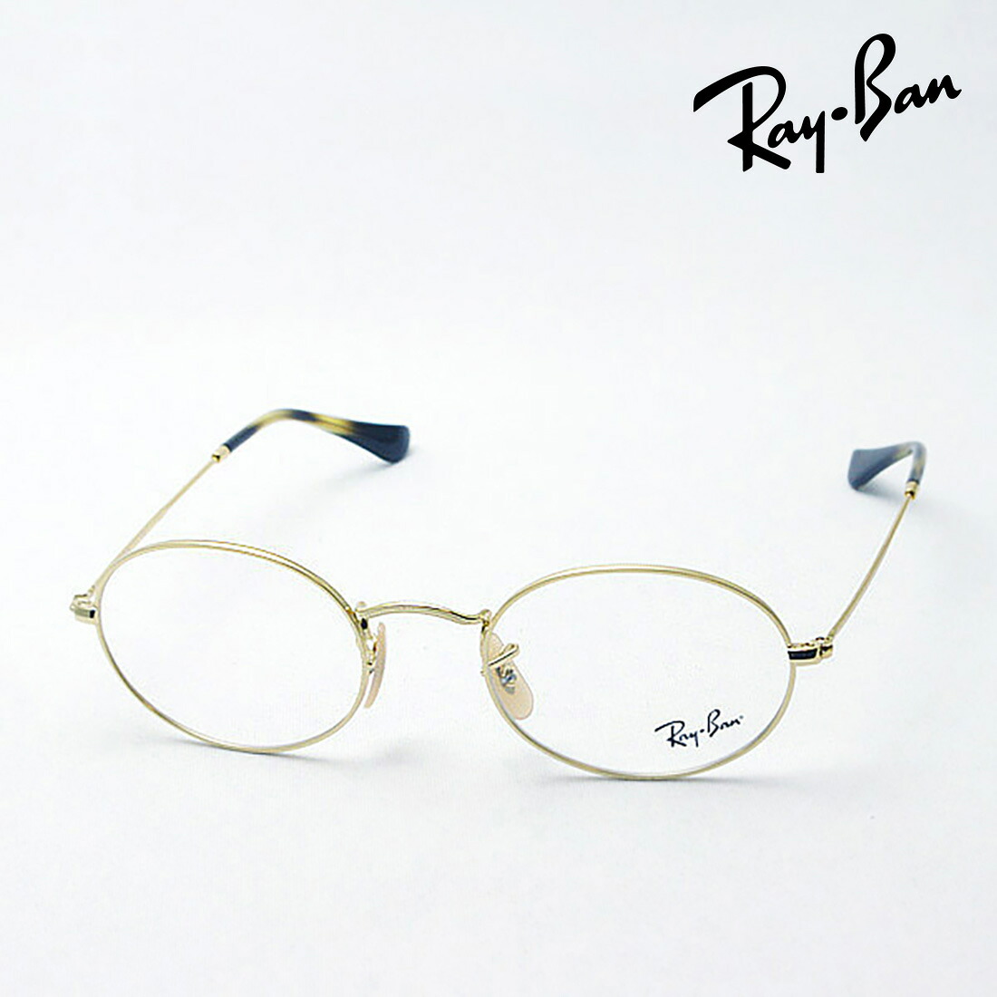 レイバン 眼鏡 ひな形 定め事品 Ray-Ban RX3547V 2500 51 伊達眼鏡 度付き添い人 青碧点火装置 撥ねのける メガネ 金属元素 丸眼鏡 RayBan オーバル ゴールド系