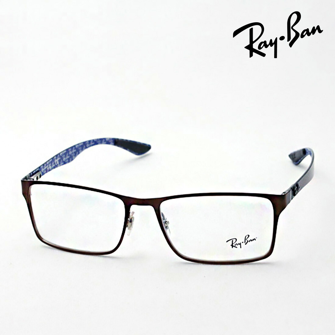 プレミア生産終了モデル レイバン メガネ フレーム 正規品 Ray-Ban RX8415 2862 伊達メガネ 度付き ブルーライト カット 眼鏡 メタル RayBan スクエア