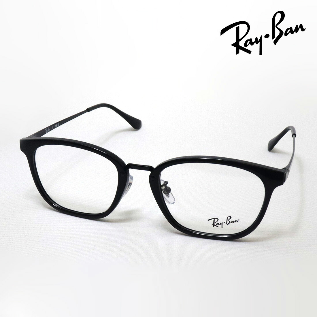 レイバン メガネ フレーム 正規品 Ray-Ban RX7247D 2000 51 伊達メガネ 度付き ブルーライト カット 眼鏡 RayBan スクエア ブラック系|グラスマニア -Tokyo Aoyama-