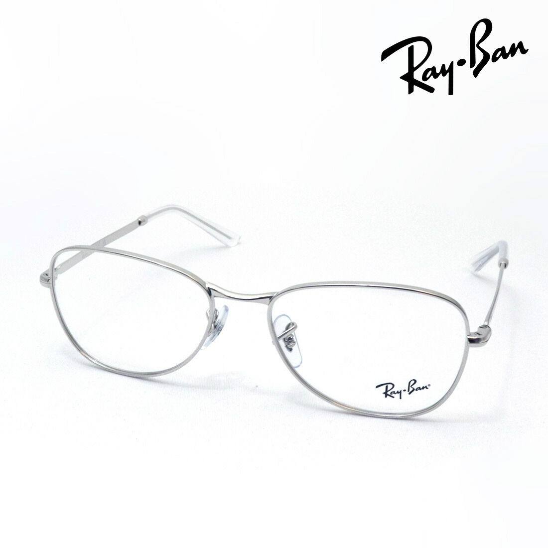 プレミア生産終了モデル レイバン メガネ フレーム 正規品 Ray-Ban RX3733V 2501 54 56 伊達メガネ 度付き ブルーライト カット 眼鏡 RayBan メタル オーバル シルバー系