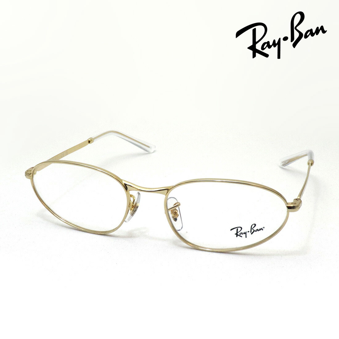 プレミア生産終了モデル レイバン メガネ フレーム 正規品 Ray-Ban RX3734V 2500 54 56 伊達メガネ 度付き ブルーライト カット 眼鏡 RayBan メタル オーバル ゴールド系