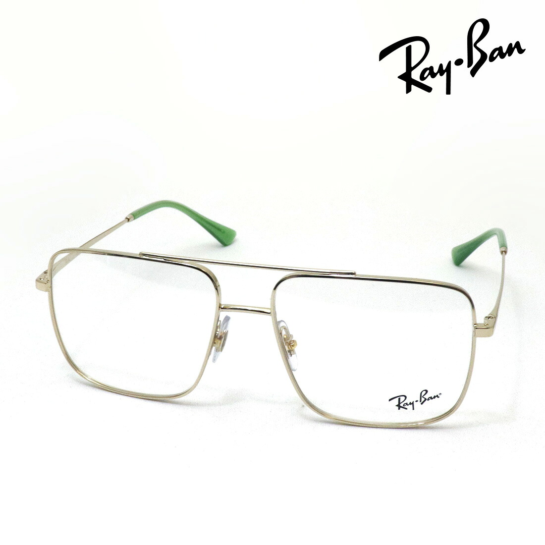 プレミア生産終了モデル レイバン メガネ フレーム 正規品 ARI アリ Ray-Ban RX3758V 2993 54 56 伊達メガネ 度付き ブルーライト カット 眼鏡 メタル RayBan スクエア ゴールド系