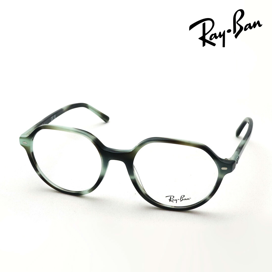 レイバン メガネ フレーム 正規品 THALIA タリア Ray-Ban RX5395 8356 49 51 伊達メガネ 度付き ブルーライト カット 眼鏡 RayBan スクエア グリーン系｜グラスマニア -Tokyo Aoyama-