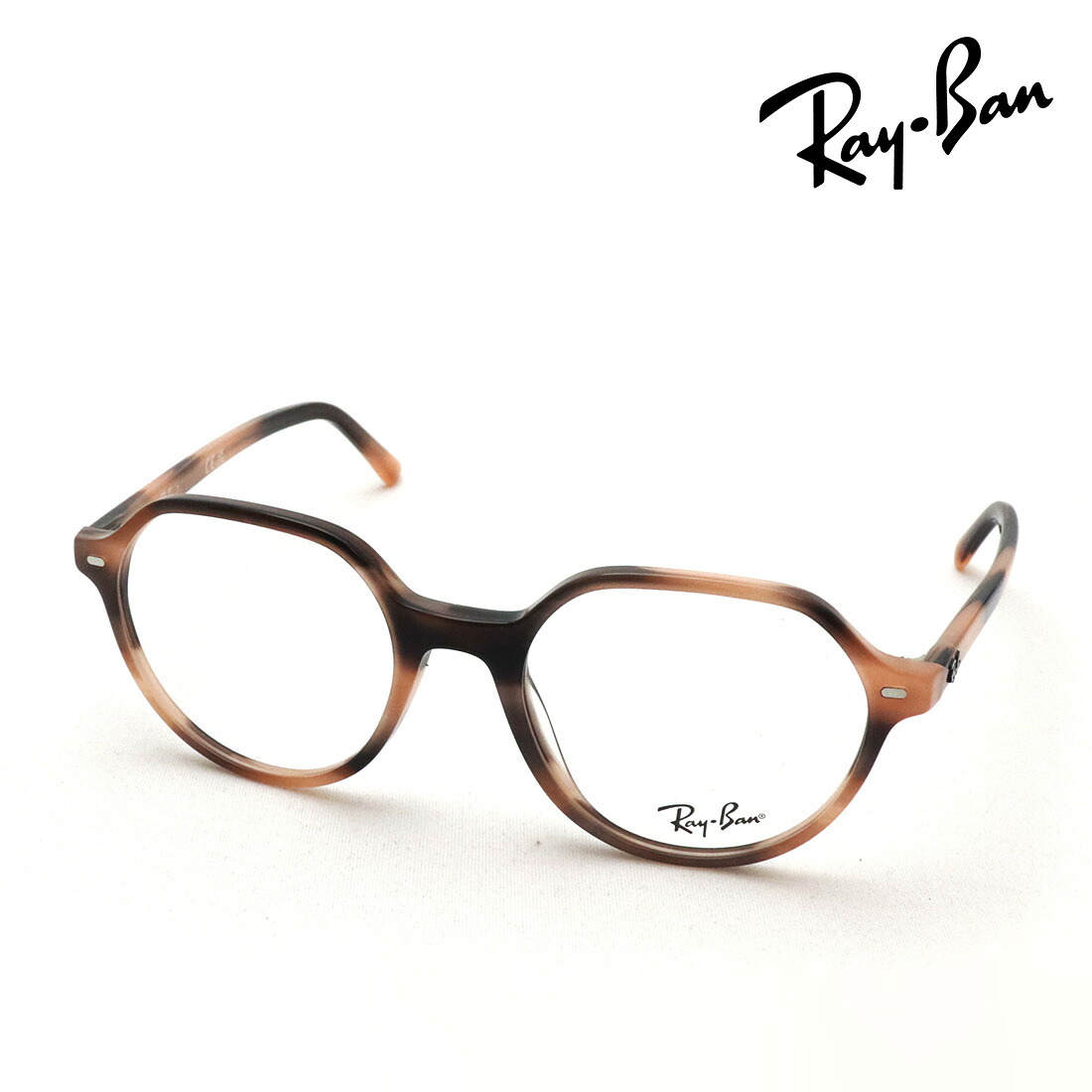 レイバン メガネ フレーム 正規品 THALIA タリア Ray-Ban RX5395 8358 49 51 伊達メガネ 度付き ブルーライト カット 眼鏡 RayBan スクエア ピンク系