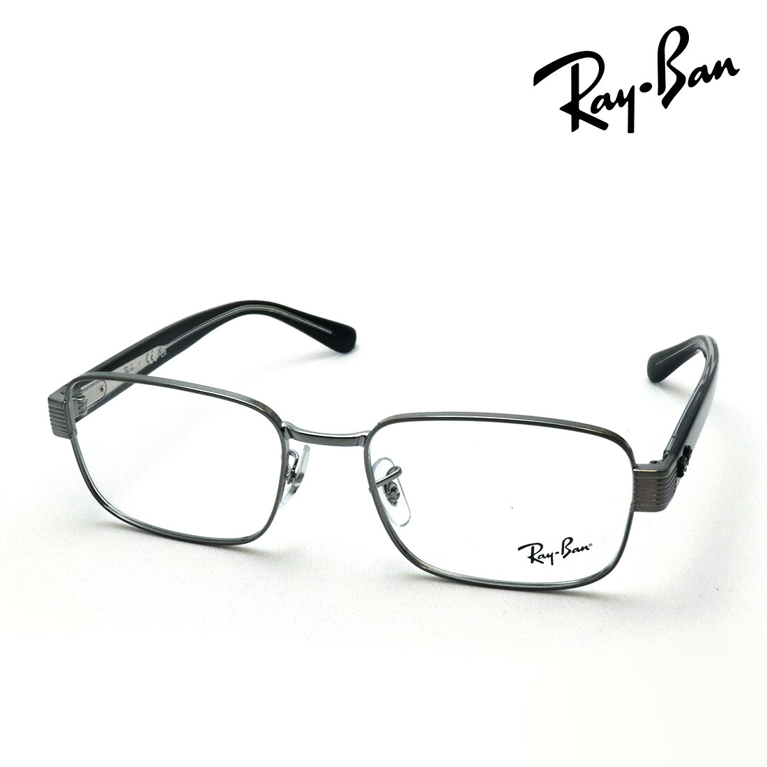 レイバン メガネ フレーム 正規品 Ray-Ban RX6529 2502 54 56 伊達メガネ 度付き ブルーライト カット 眼鏡 RayBan メタル スクエア シルバー系