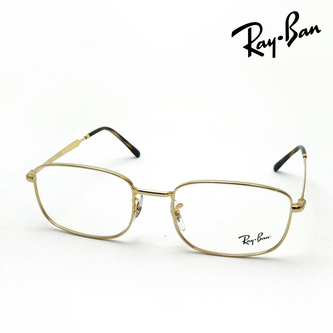NewModel レイバン メガネ フレーム 正規品 Ray-Ban RX6533 2500 52 54 伊達メガネ 度付き ブルーライト カット 眼鏡 RayBan メタル スクエア ゴールド系