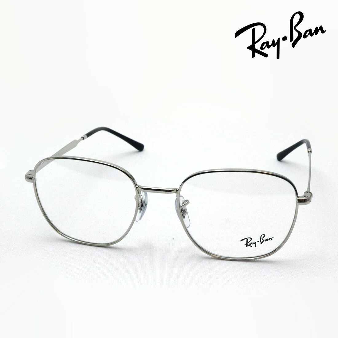NewModel レイバン メガネ フレーム 正規品 Ray-Ban RX6534 2501 51 53 伊達メガネ 度付き ブルーライト カット 眼鏡 RayBan メタル ラウンド シルバー系