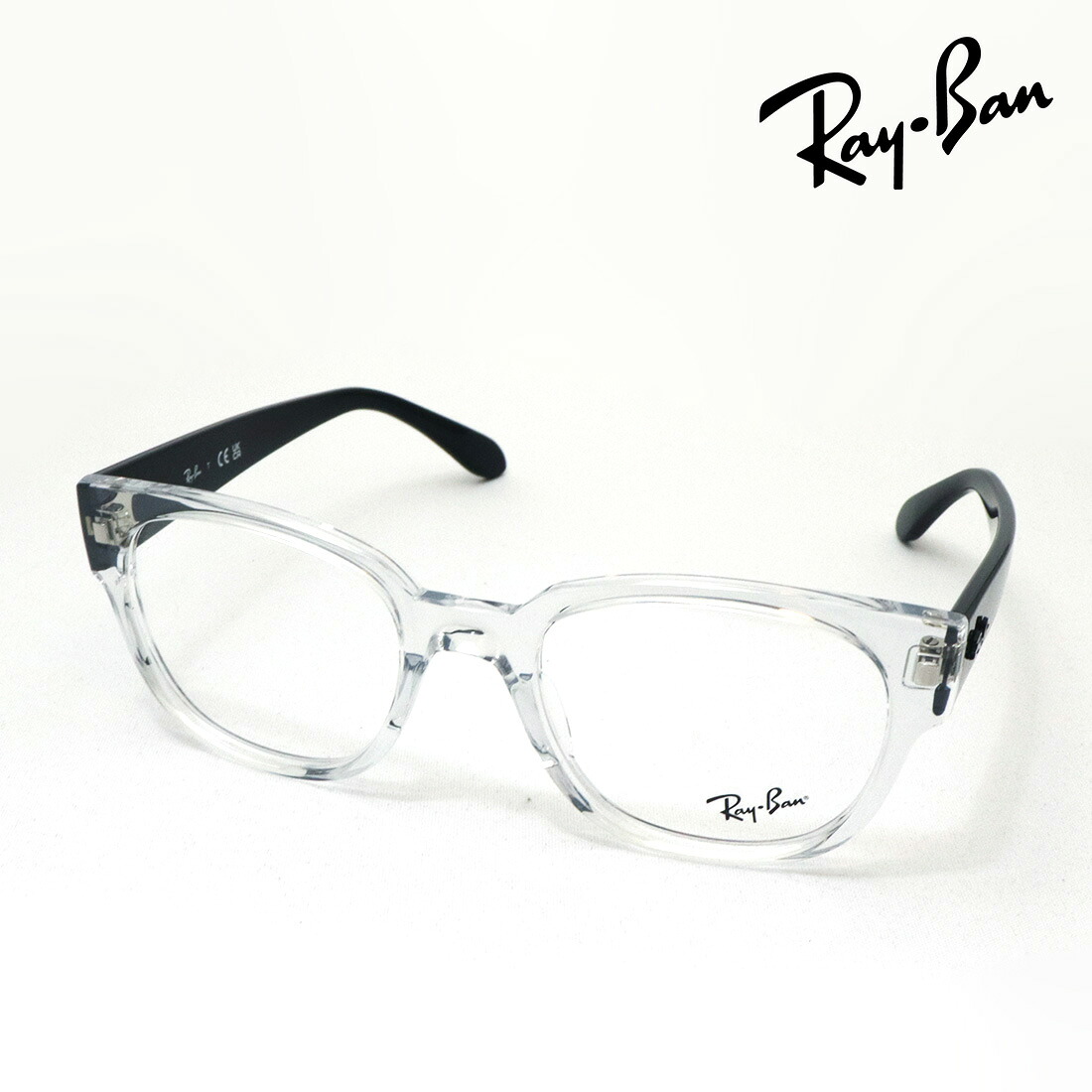 プレミア生産終了モデル レイバン メガネ フレーム 正規品 Ray-Ban RX7210 5943 50 52 伊達メガネ 度付き ブルーライト カット 眼鏡 RayBan スクエア クリア系｜グラスマニア -Tokyo Aoyama-
