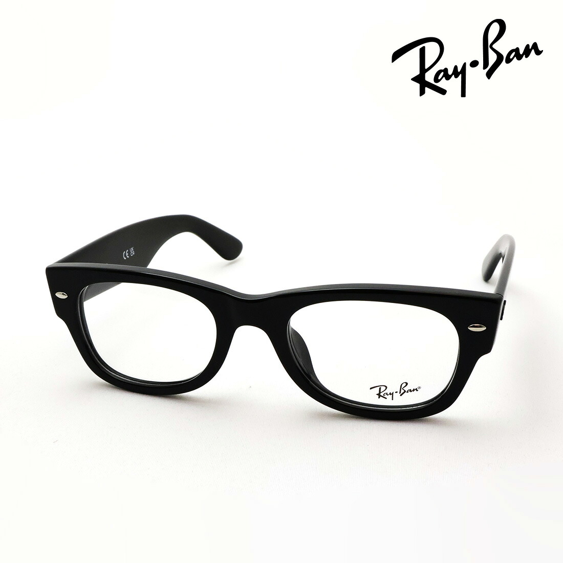 NewModel レイバン メガネ フレーム 正規品 MEGA WAYFARER II メガ ウェイファーラー 2 Ray-Ban RX0832VF 2000 52 伊達メガネ 度付き ブルーライト カット 眼鏡 RayBan フルフィット スクエア ブラック系｜グラスマニア -Tokyo Aoyama- 15,558円