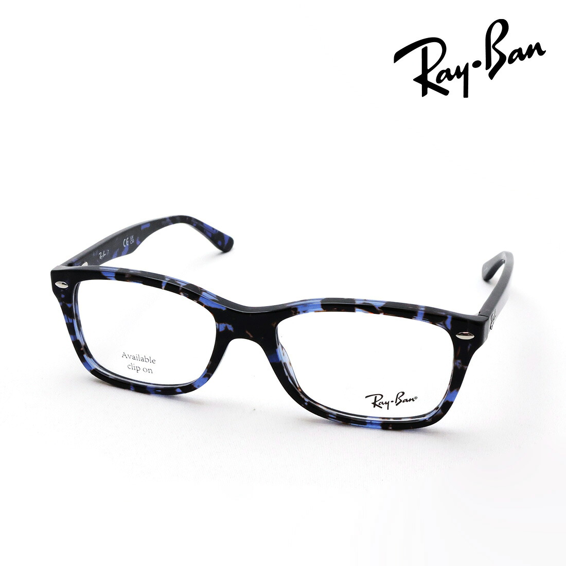 NewModel レイバン メガネ フレーム 正規品 Ray-Ban RX5228 8424 50 53 伊達メガネ 度付き ブルーライト カット 眼鏡 RayBan スクエア トータス系|グラスマニア -Tokyo Aoyama-