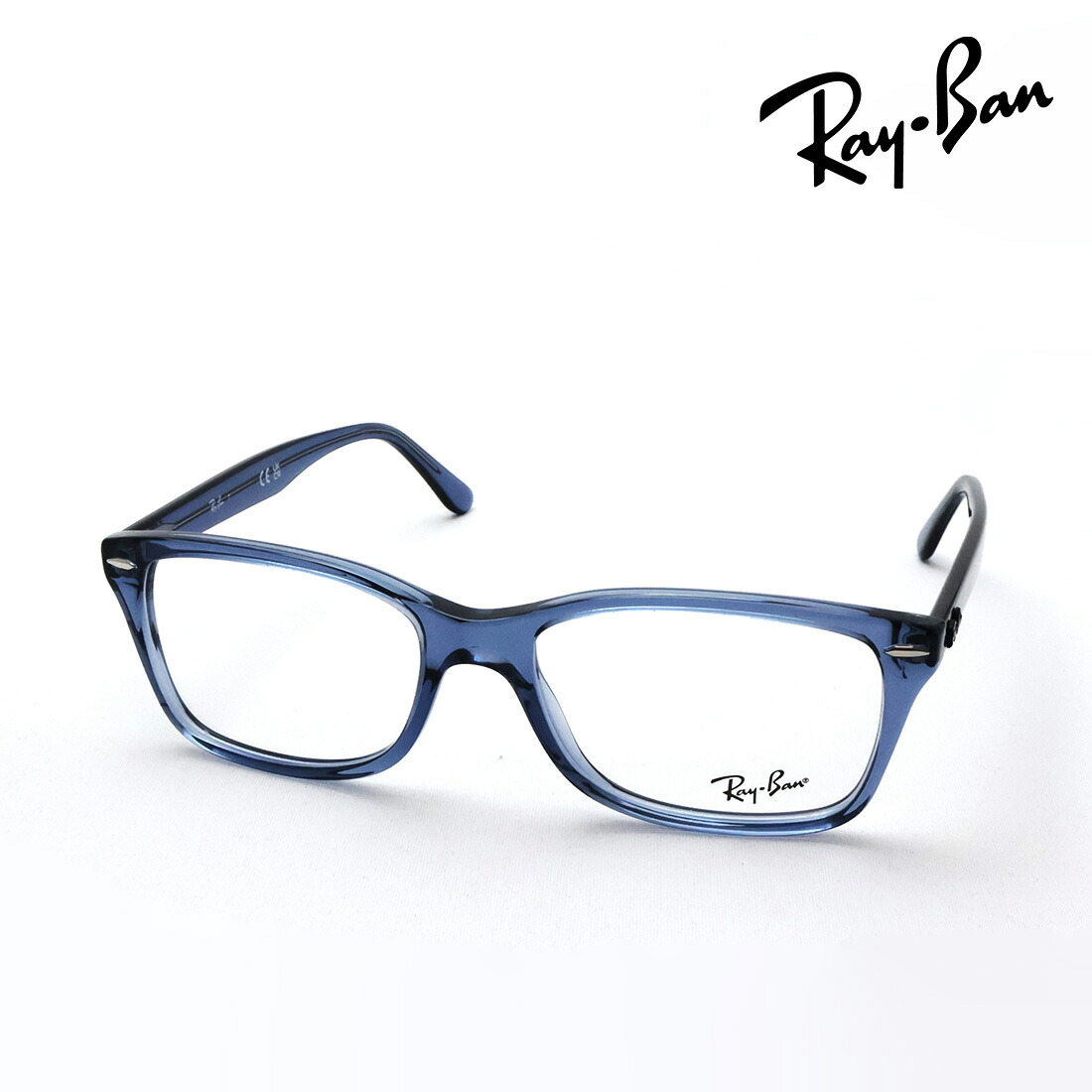NewModel レイバン メガネ フレーム 正規品 Ray-Ban RX5428 8223 53 55 伊達メガネ 度付き ブルーライト カット 眼鏡 RayBan スクエア ブルー系|グラスマニア -Tokyo Aoyama-