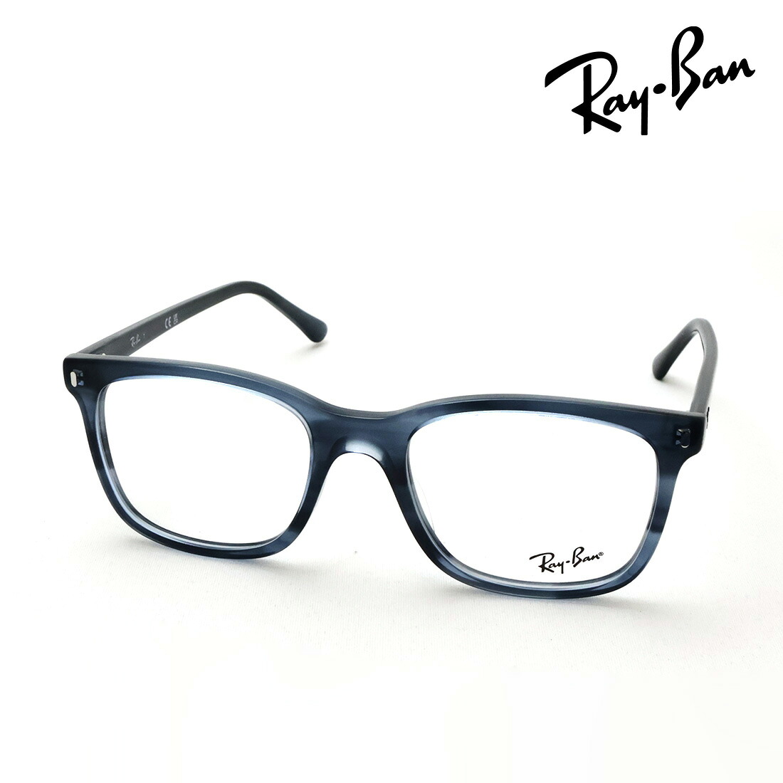 NewModel レイバン メガネ フレーム 正規品 Ray-Ban RX5446F 8456 51 53 伊達メガネ 度付き ブルーライト カット 眼鏡 RayBan スクエア ブルー系|グラスマニア -Tokyo Aoyama-