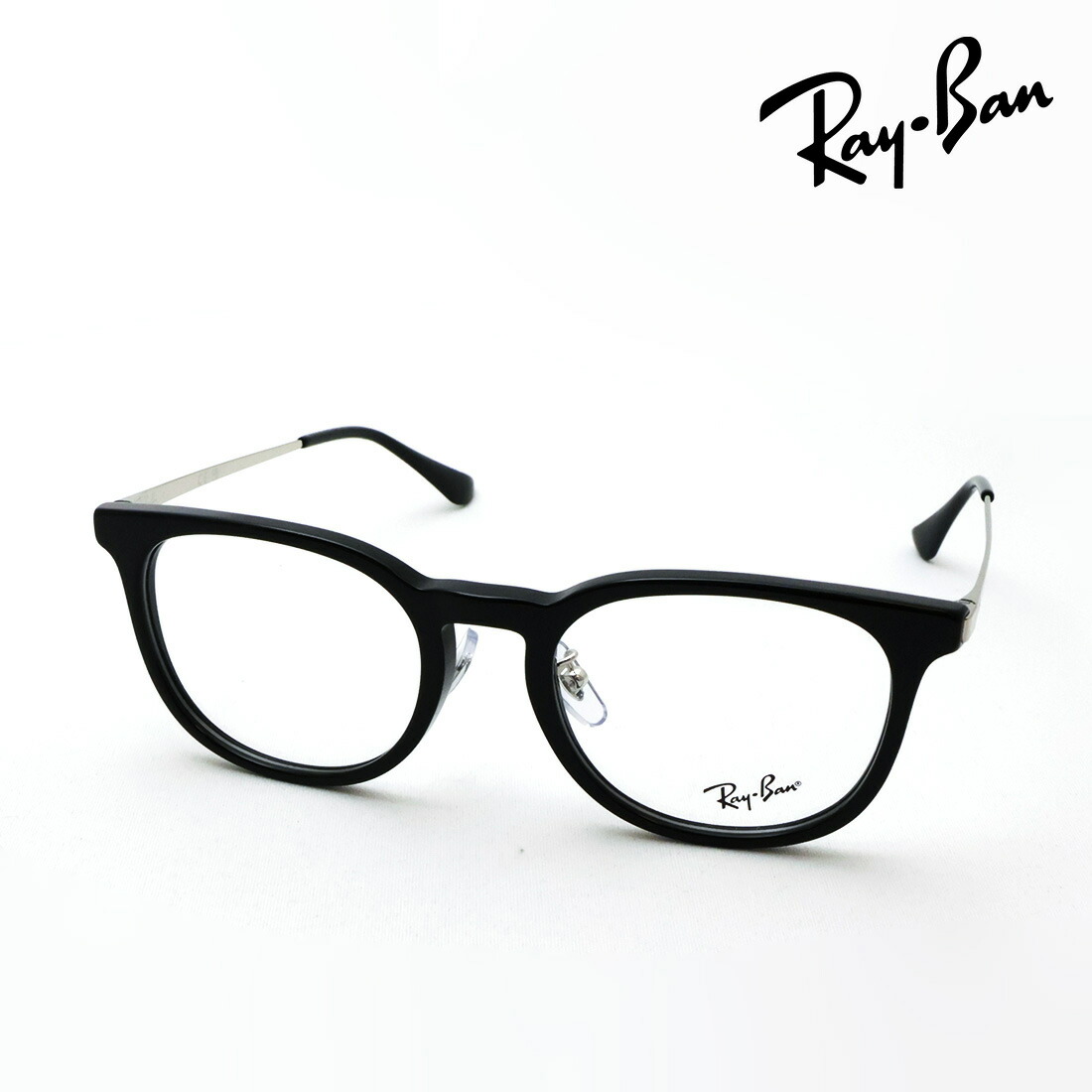 NewModel レイバン メガネ フレーム 正規品 Ray-Ban RX5453D 2000 52 伊達メガネ 度付き ブルーライト カット 眼鏡 RayBan アジアンフィット ボストン ブラック系｜グラスマニア -Tokyo Aoyama-