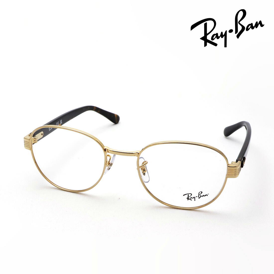 NewModel レイバン メガネ フレーム 正規品 Ray-Ban RX6543 2500 52 54 伊達メガネ 度付き ブルーライト カット 眼鏡 メタル RayBan スクエア ゴールド系|グラスマニア -Tokyo Aoyama-
