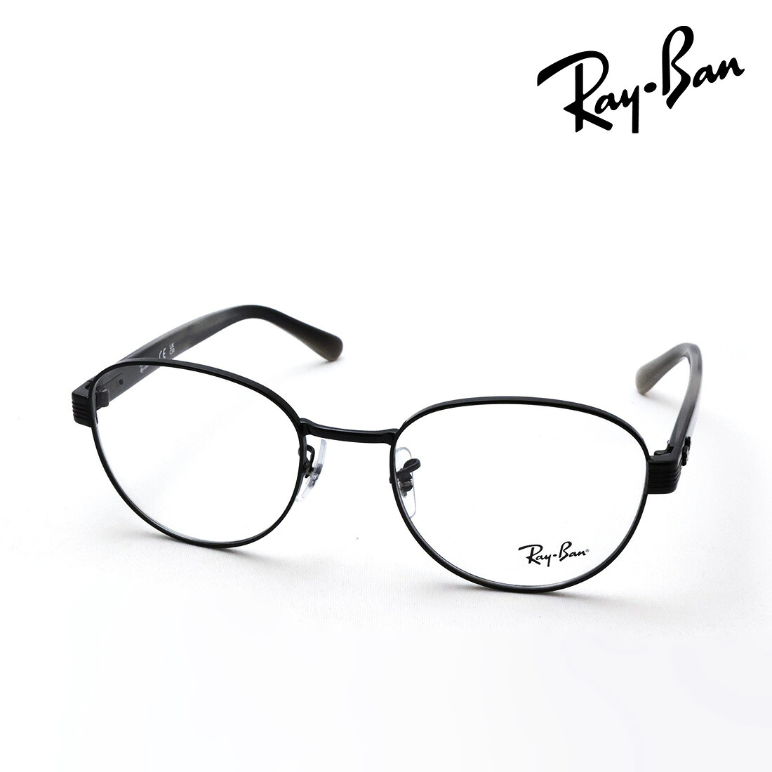 NewModel レイバン メガネ フレーム 正規品 Ray-Ban RX6543 2509 52 54 伊達メガネ 度付き ブルーライト カット 眼鏡 メタル RayBan スクエア ブラック系|グラスマニア -Tokyo Aoyama-