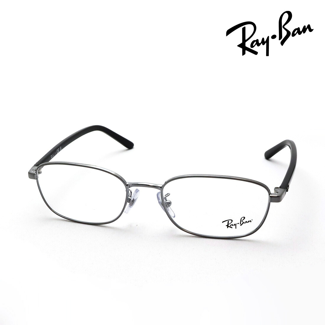 NewModel レイバン メガネ フレーム 正規品 Ray-Ban RX6551D 2502 53 伊達メガネ 度付き ブルーライト カット 眼鏡 RayBan メタル アジアンフィット スクエア シルバー系|グラスマニア -Tokyo Aoyama-