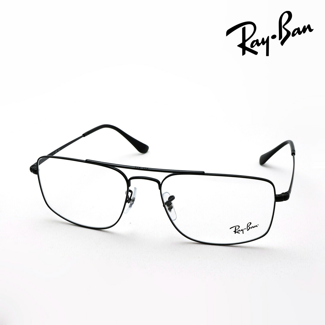 NewModel レイバン メガネ フレーム 正規品 Ray-Ban RX6579 2509 56 58 伊達メガネ 度付き ブルーライト カット 眼鏡 メタル RayBan スクエア ブラック系｜グラスマニア -Tokyo Aoyama-