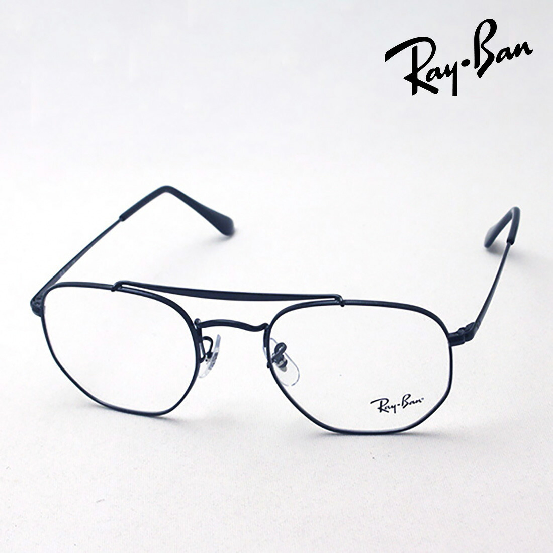おすすめ価格 レイバン メガネ フレーム 正規品 マーシャル Ray-Ban RX3648V 2509 伊達メガネ 度付き 眼鏡 メタル ダブルブリッジ RayBan スクエア ブラック系 【P4】｜グラスマニア -Tokyo Aoyama- 10,841円