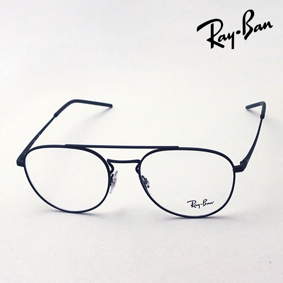 アウトレット レイバン メガネ フレーム 正規品 アビエーター Ray-Ban RX6414 3044 55サイズ 伊達メガネ 度付き 眼鏡 アビエーター RayBan ティアドロップ ブラック系