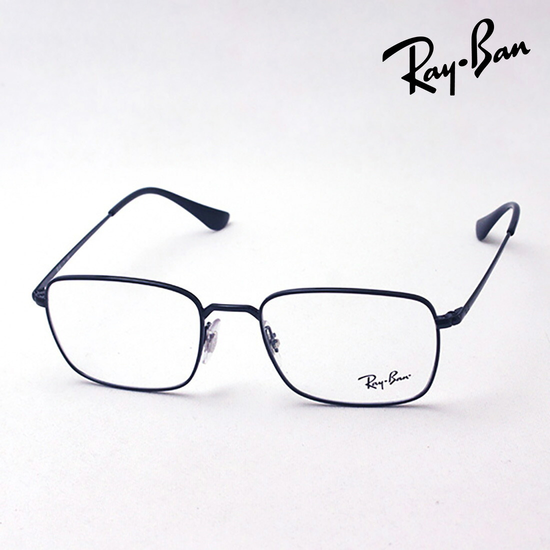 プレミア生産終了モデル レイバン メガネ フレーム 正規品 Ray-Ban RX6437 2509 伊達メガネ 度付き ブルーライト カット 眼鏡 メタル RayBan スクエア ブラック系｜グラスマニア -Tokyo Aoyama-