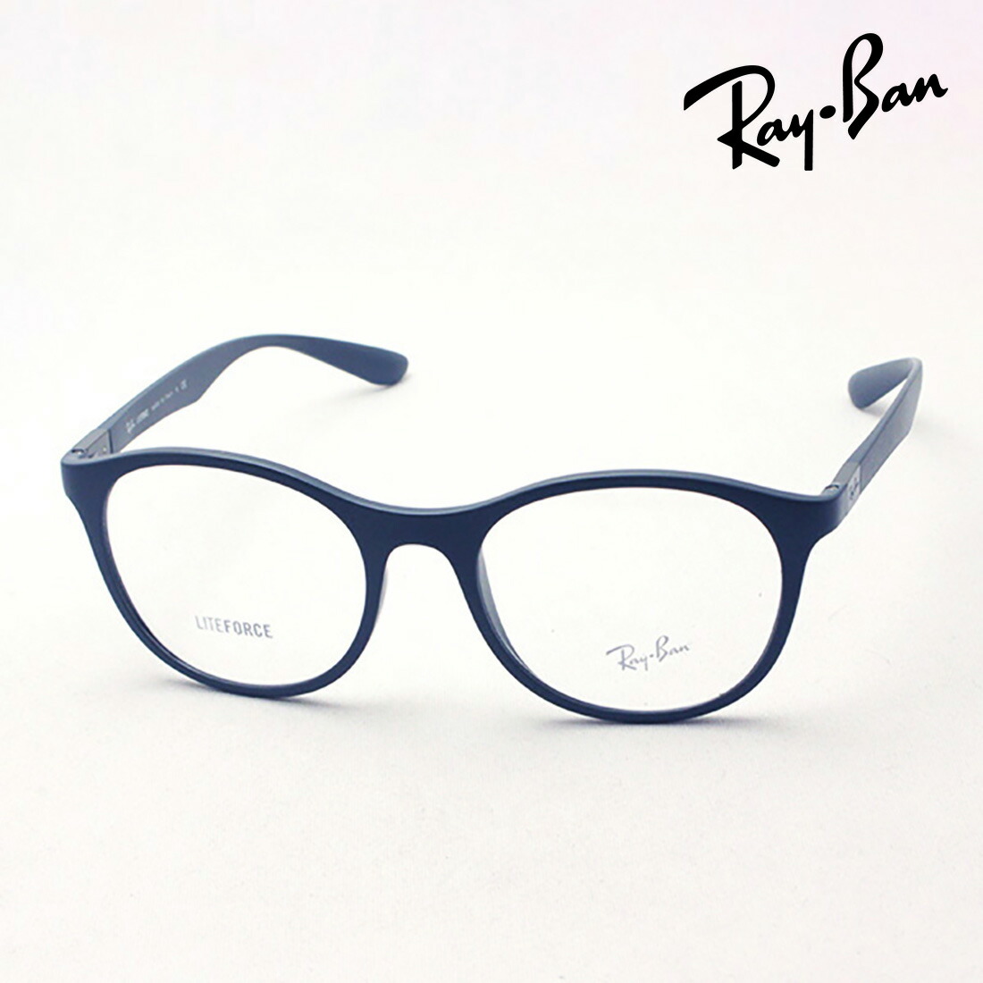 プレミア生産終了モデル レイバン メガネ フレーム 正規品 Ray-Ban RX7166 5521 伊達メガネ 度付き ブルーライト カット 眼鏡 RayBan Made In Italy ラウンド｜グラスマニア -Tokyo Aoyama- 13,066円