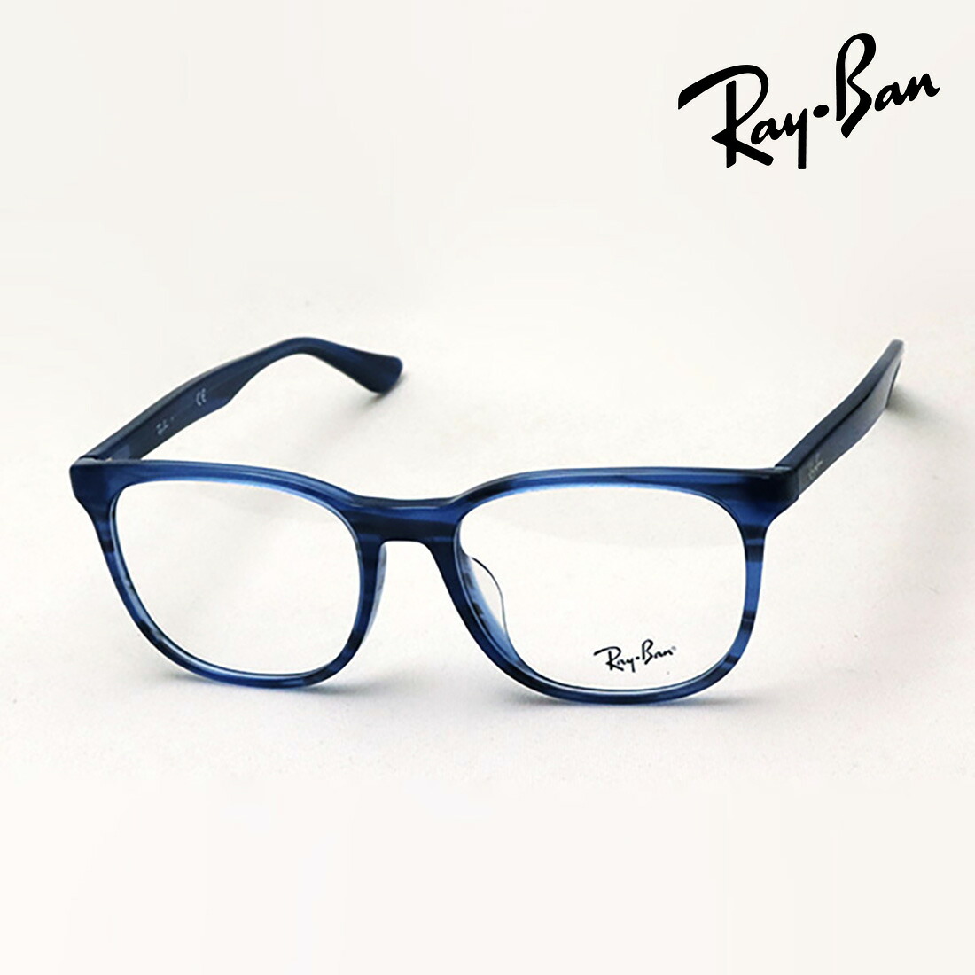 プレミア生産終了モデル レイバン メガネ フレーム 正規品 Ray-Ban RX5369F 8053 伊達メガネ 度付き ブルーライト カット 眼鏡 RayBan スクエア ブルー系|グラスマニア -Tokyo Aoyama-