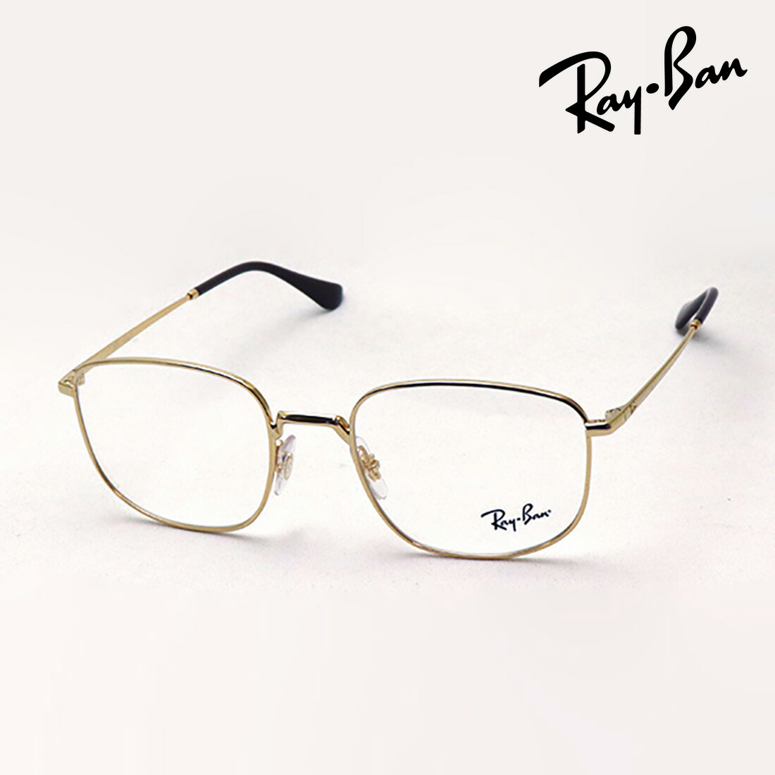 アウトレット レイバン メガネ フレーム 正規品 Ray-Ban RX6457 2500 53サイズ 伊達メガネ 度付き ブルーライト カット 眼鏡 メタル RayBan スクエア ゴールド系 8,894円