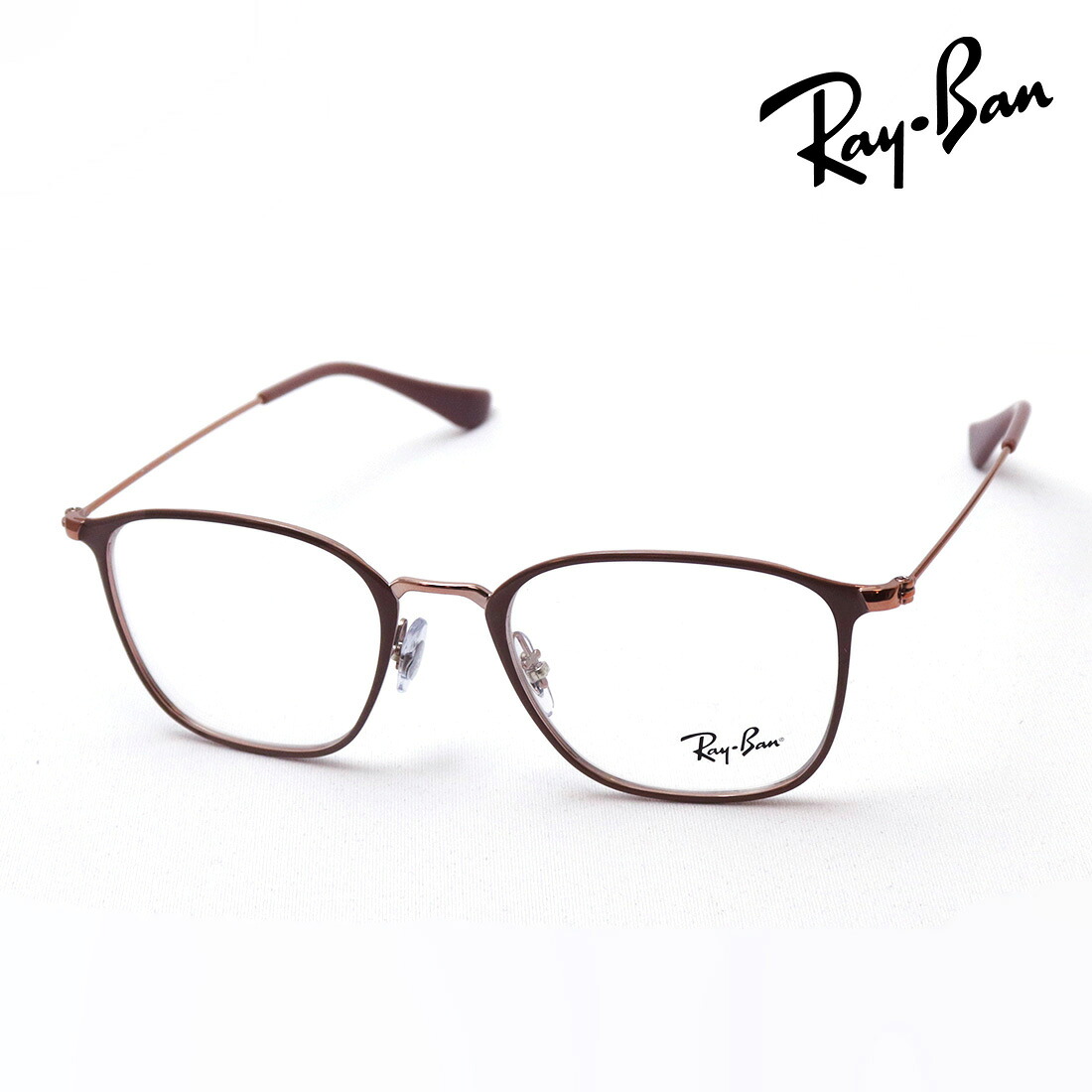 レイバン メガネ フレーム 正規品 Ray-Ban RX6466 2973 伊達メガネ 度付き ブルーライト カット 眼鏡 RayBan スクエア ベージュ系｜グラスマニア -Tokyo Aoyama-