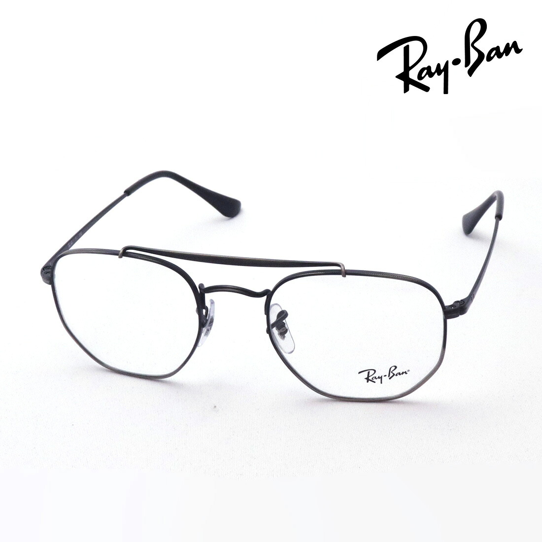 おすすめ価格 レイバン メガネ フレーム 正規品 マーシャル Ray-Ban RX3648V 3118 伊達メガネ 度付き 眼鏡 メタル ダブルブリッジ RayBan スクエア 【P4】｜グラスマニア -Tokyo Aoyama-