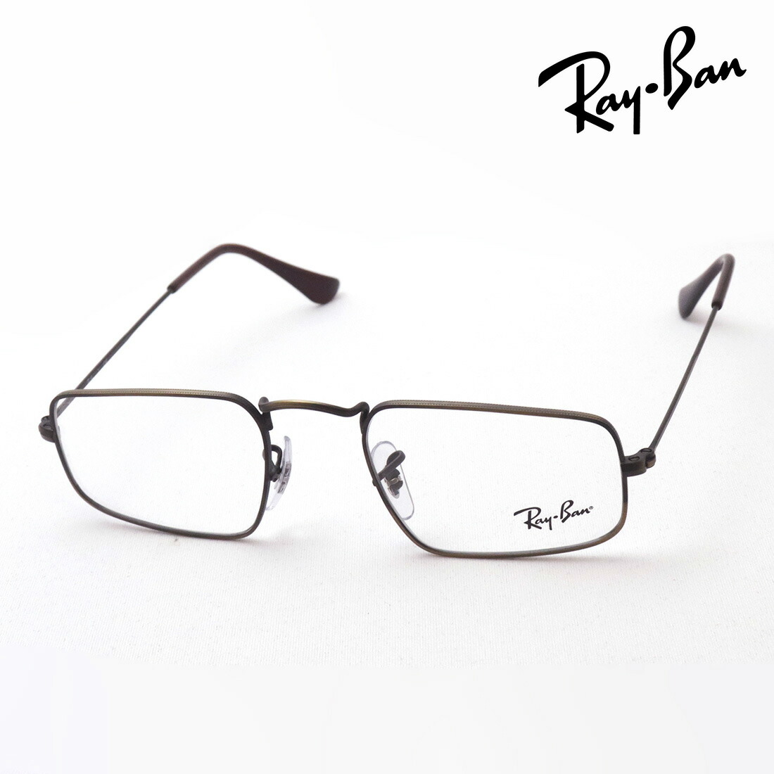 プレミア生産終了モデル レイバン メガネ フレーム 正規品 JULIE ジュリー Ray-Ban RX3957V 3117 伊達メガネ 度付き ブルーライト カット 眼鏡 RayBan スクエア ゴールド系